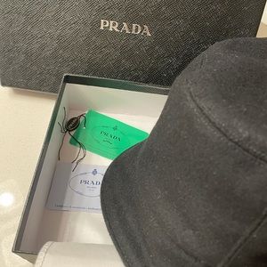 Prada wool bucket hat from Prada NYC